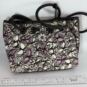 Brighton Black and Purple Floral Tote